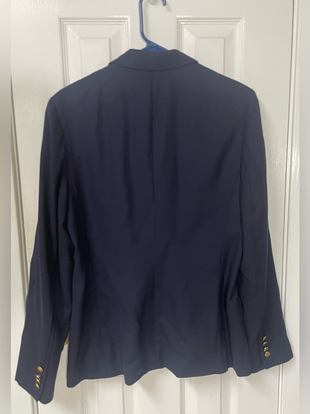 Ralph Lauren Blazer Wool Women’s 10 Navy RL Crown Crest Buttons Preppy Academia - Picture 4 of 10